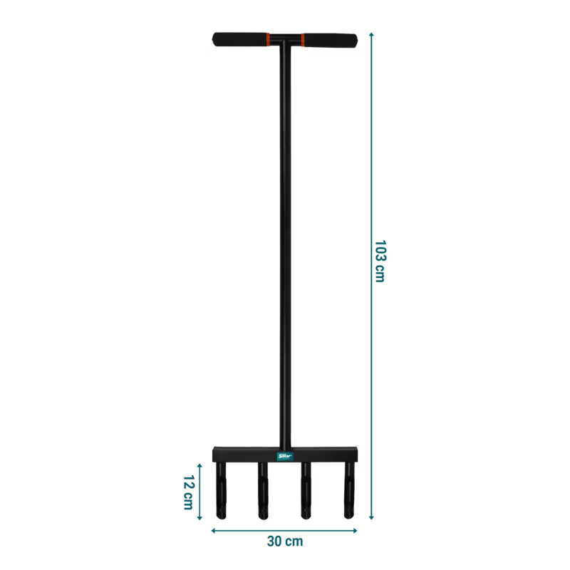 Manuel Plænelufter 103 cm Sort Stål