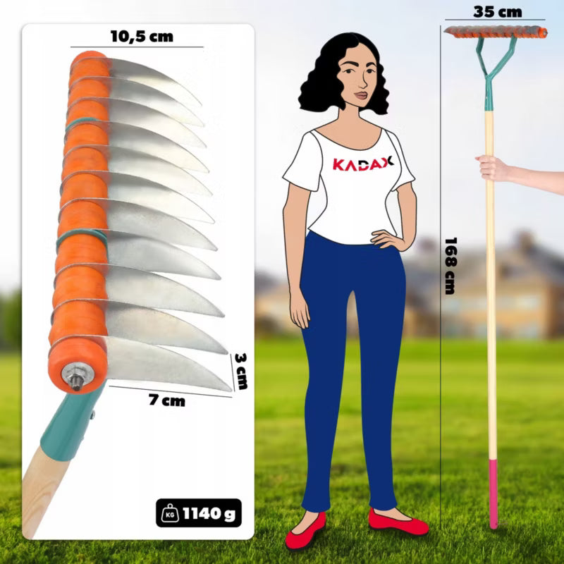 Manuel Plænelufter 34x12 cm Stål