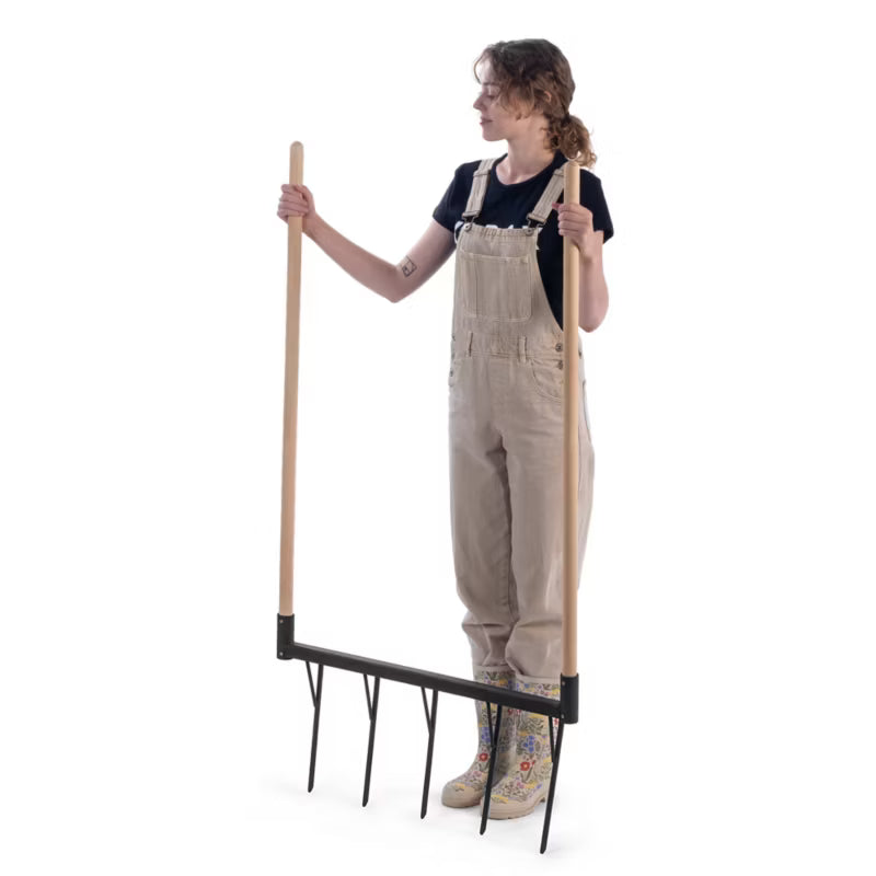 Manuel Plænelufter 63 cm med Skaft Sort