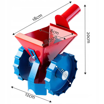 Manuel Såmaskine 18x12 cm Rød