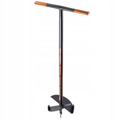 Manuelt Jordbor 25 cm Sort Stål