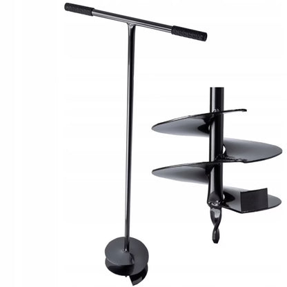 Manuelt Jordbor 25 cm Metal