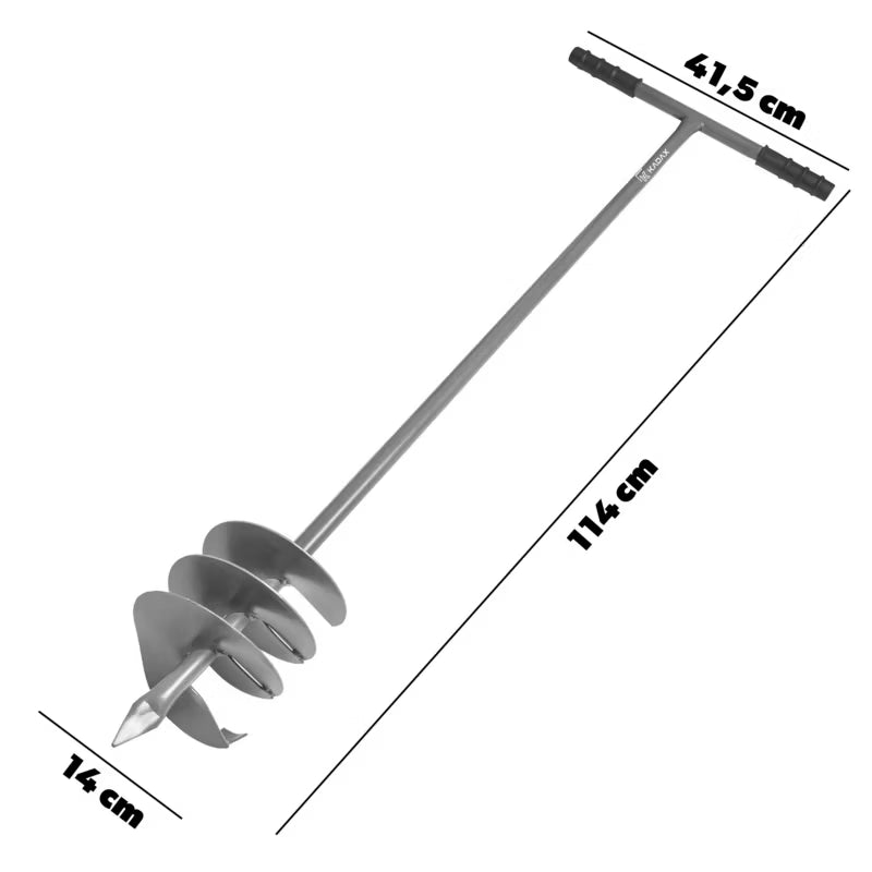 Manuelt Pælebor 140 mm Stål