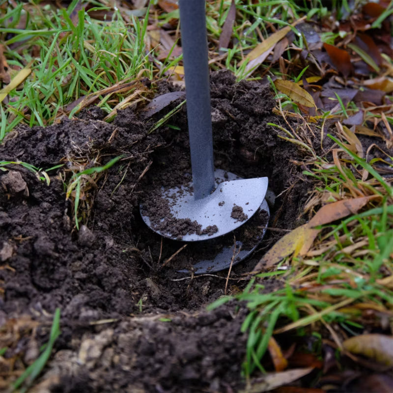 Manuelt Pælebor 26 cm Stål