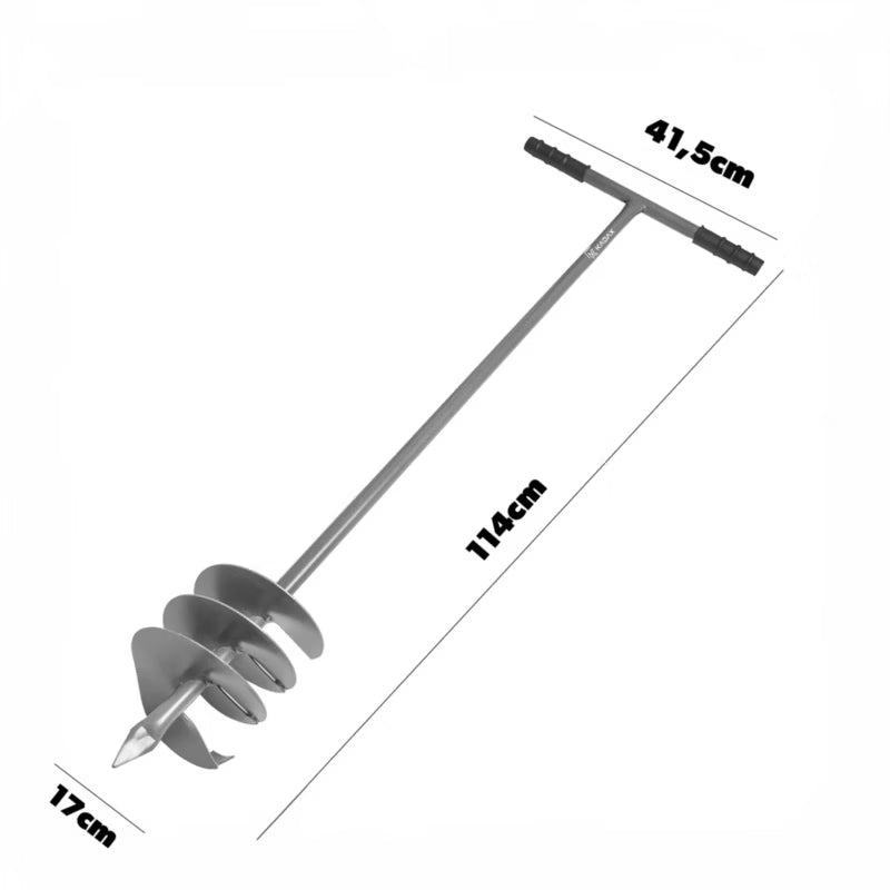 Manuelt Pælebor Stål 41,5 cm Greb