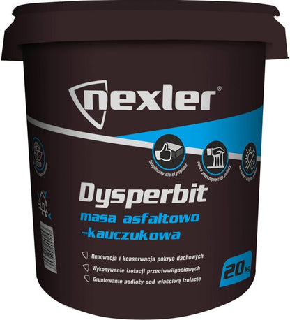 Asfalt-Gummimasse Dysperbit 20 kg Sort | 5903874201656
