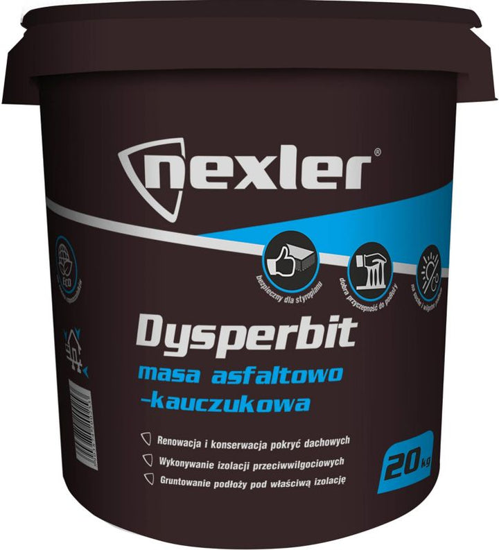 Asfalt-Gummimasse Dysperbit 20 kg Sort | 5903874201656
