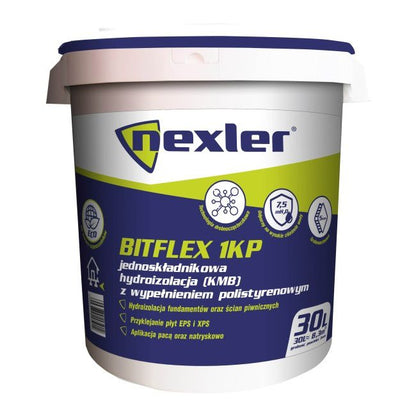 Vandtætningsmasse Bitflex 1KP 30 Liter Sort