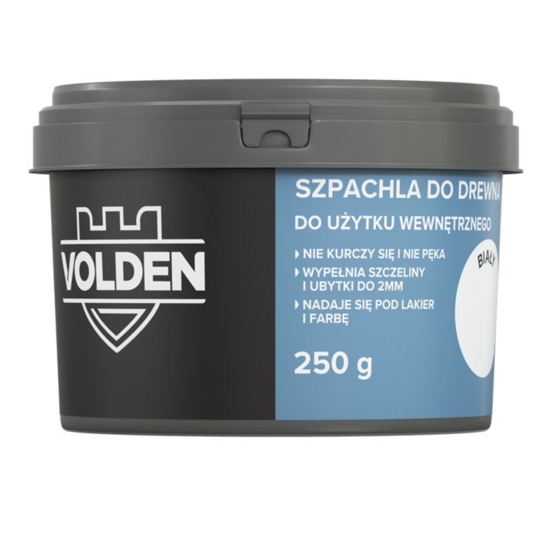 Volden hvid spartelmasse til træ 250 g