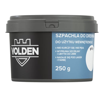 Volden hvid spartelmasse til træ 250 g