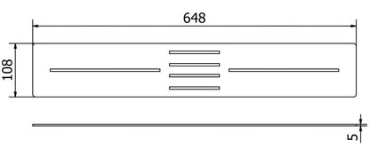 Maskeringsliste til Mexen Toro brusekar i guld 130-160 cm, 1 stk.