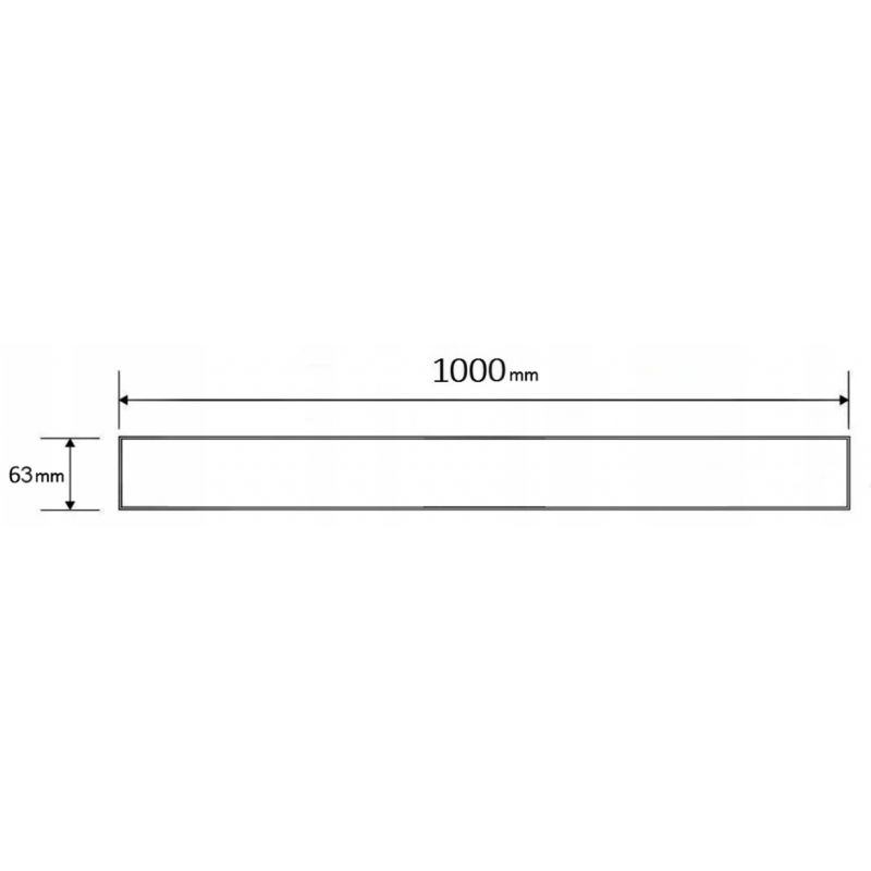 Maskering til lineært afløb Mexen M01 inox 100 cm stk.