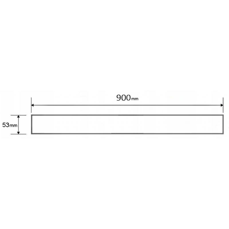 Maskering til Mexen M13 lineært afløb sort 90 cm, 1 stk.
