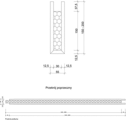 Norgips Smart Cover gardinskinneafdækning 120 cm