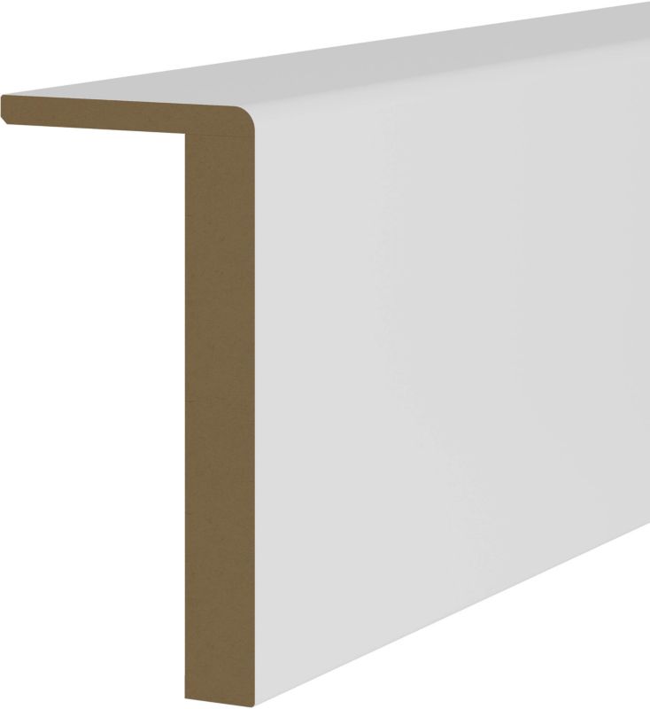 Hjørneprofil D3 60 x 120 x 2400 mm Hvid