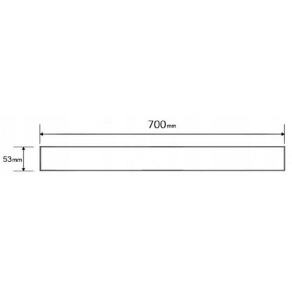 Mexen M13 lineær skjuler sort 70 cm 1 stk.