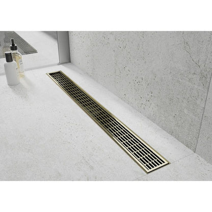 Mexen M33 lineær afskærmning i guld 90 cm, 1 stk.