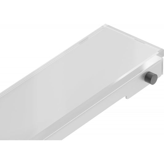 Mexen MGW lineær afskærmning i hvidt glas 60 cm, 1 stk.
