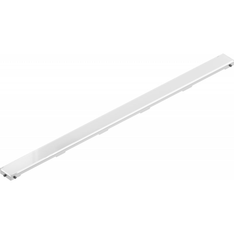 Mexen MGW lineær afskærmning i hvidt glas 90 cm, 1 stk.