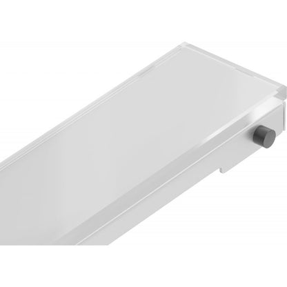 Mexen MGW lineær afdækning i hvid glas 80 cm, 1 stk.
