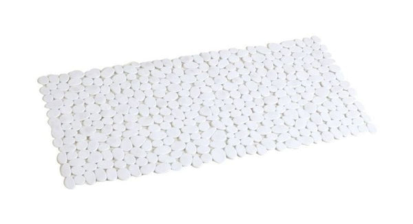 Bademåtte Antiskrid 90x40 cm Hvid PVC 1 stk. | 5901812350657