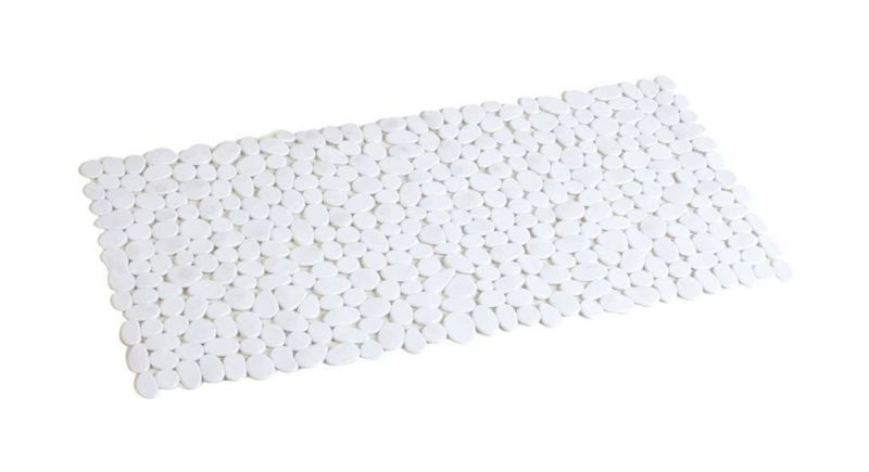 Bademåtte Antiskrid 90x40 cm Hvid PVC 1 stk. | 5901812350657
