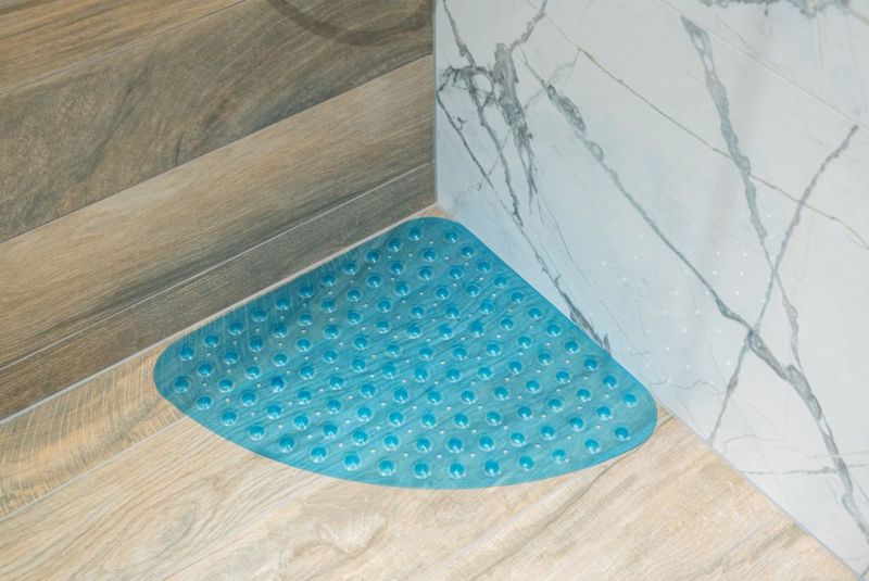 Antiskridmåtte 54x54 cm Blå PVC 1 stk.