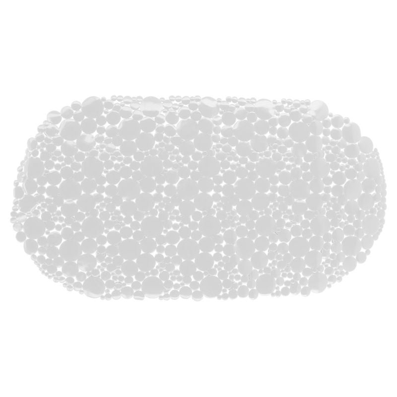 Bademåtte Bubbles 69x36 cm Hvid Antiskrid PVC