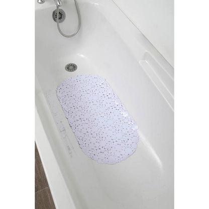 Bademåtte Bubbles 69x36 cm Hvid Antiskrid PVC