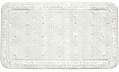 Bademåtte Antiskrid PVC 72x36 cm Hvid 1 stk.