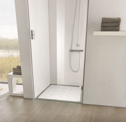 Bademåtte Casablanca 75x75 cm Hvid PVC 1 stk.