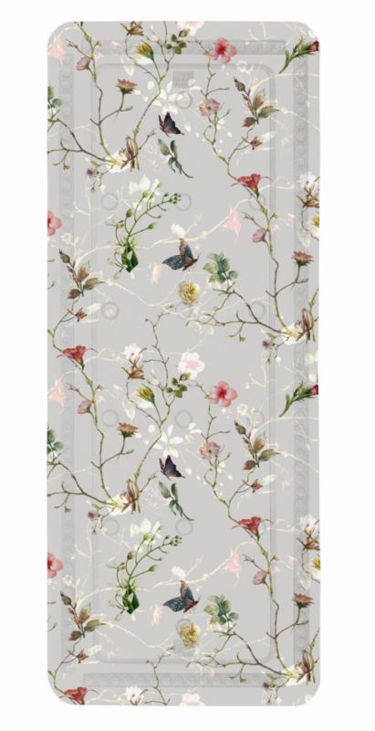 Bademåtte Flores 32x22 cm Blomster & Sommerfugle Skridsikker Naturgummi