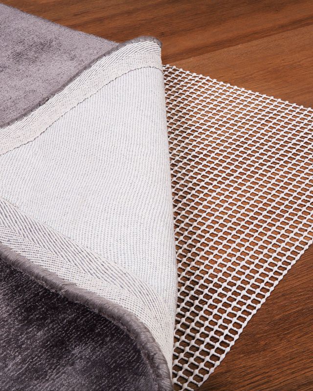 Antiskridmåtte under tæppe 130 x 190 cm Hvid Rektangulær PVC