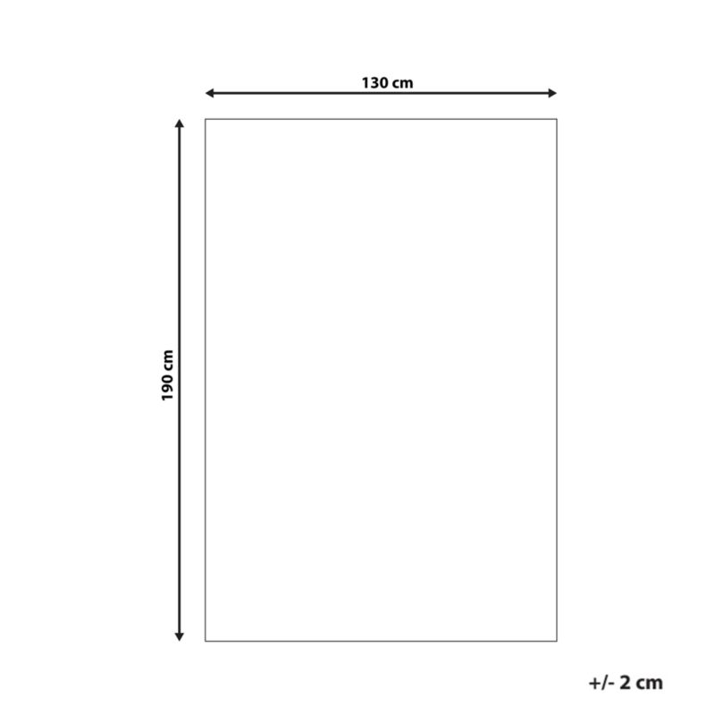 Antiskridmåtte under tæppe 130 x 190 cm Hvid Rektangulær PVC