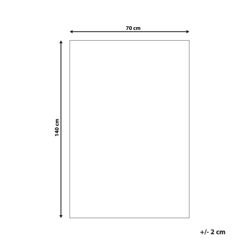 Antiskridmåtte under tæppe 70 x 140 cm Hvid