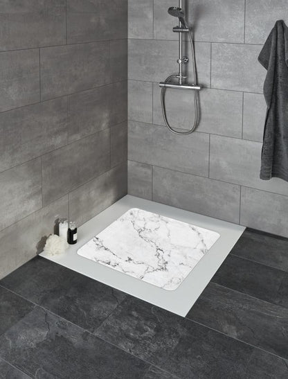 Antiskridmåtte til Bruseniche Marmor 55x55 cm PVC 1 stk.