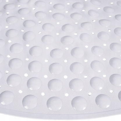 Hjørne Bademåtte Antiskrid Hvid 54x54 cm PVC