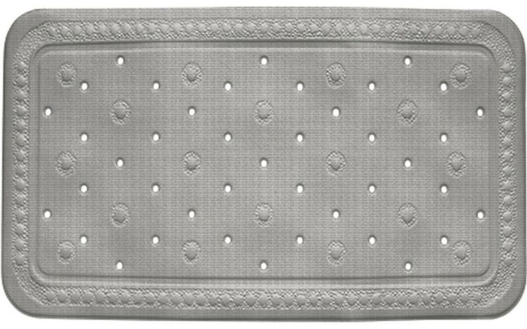 Bademåtte Antiskrid PVC Kreta Grå 72x36 cm