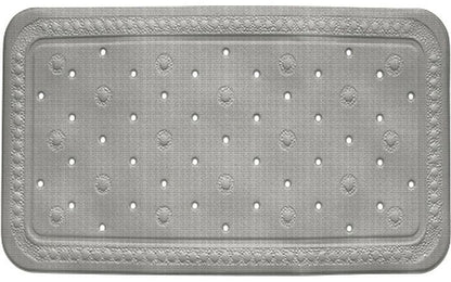 Bademåtte Antiskrid PVC Kreta Grå 72x36 cm