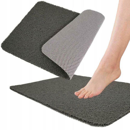Bademåtte Antiskrid 40x60 cm Mørkegrå PVC 1 stk. 5905923653133