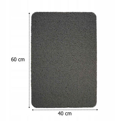 Bademåtte Antiskrid 40x60 cm Mørkegrå PVC 1 stk. 5905923653133