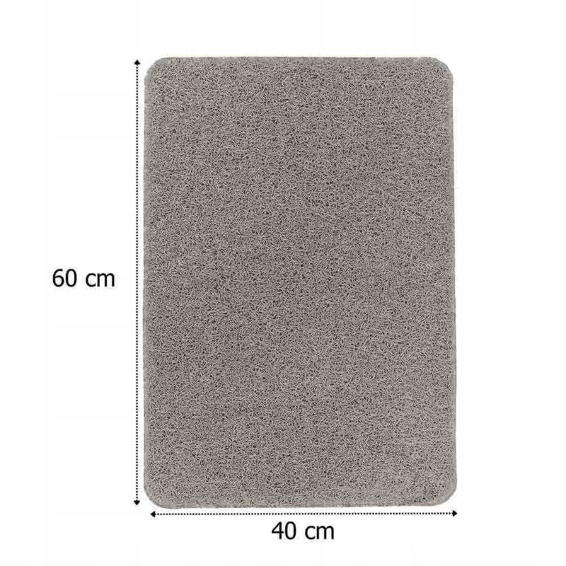 Antiskridmåtte 40x60 cm Lysegrå PVC til Bruseniche