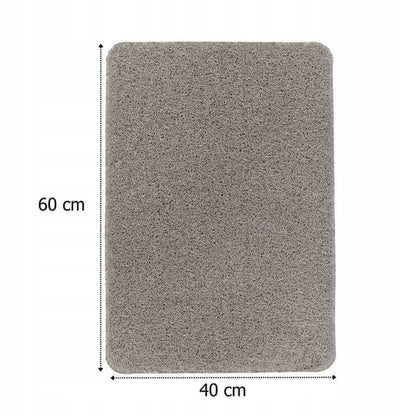 Antiskridmåtte 40x60 cm Lysegrå PVC til Bruseniche