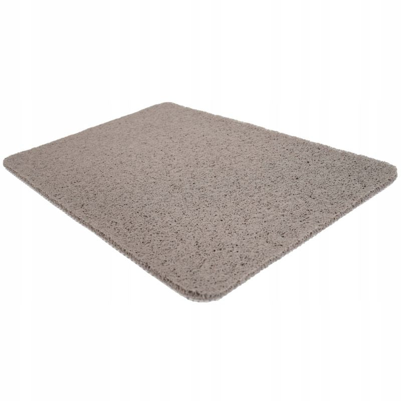 Bademåtte Antiskrid 40x60 cm Lysegrå PVC