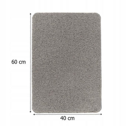 Bademåtte Antiskrid 40x60 cm Lysegrå PVC
