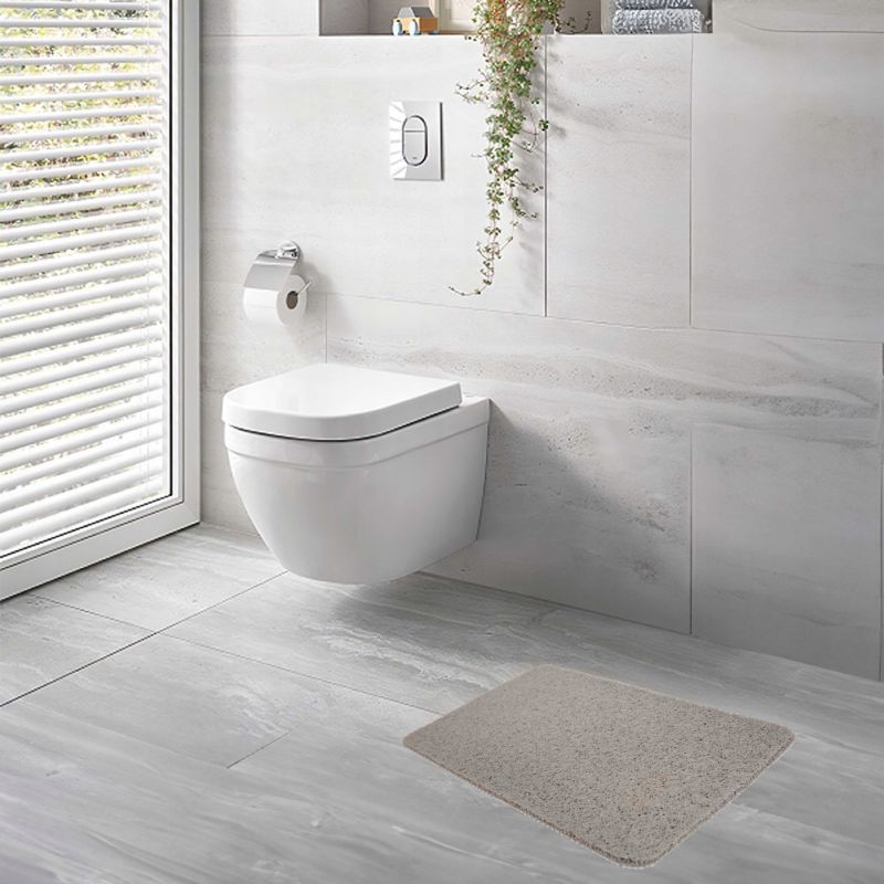 Bademåtte Antiskrid 40x60 cm Lysegrå PVC