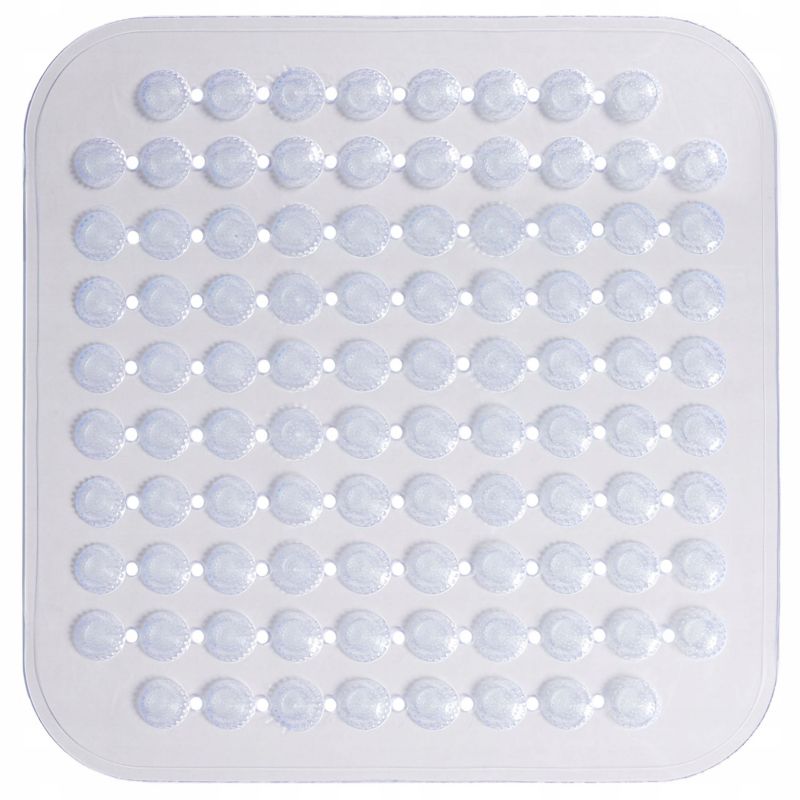 Antiskridmåtte 43,5x43,5 cm Transparent Kvadratisk 1 stk.