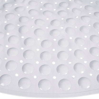 Hjørne Bademåtte 54x54 cm Hvid Antiskrid PVC 1 stk.