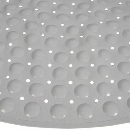 Hjørne Bademåtte Antiskrid 54x54 cm Grå PVC 1 stk.