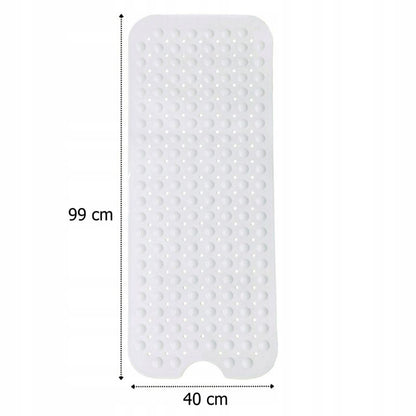 Bademåtte Antiskrid Hvid 99x40 cm PVC